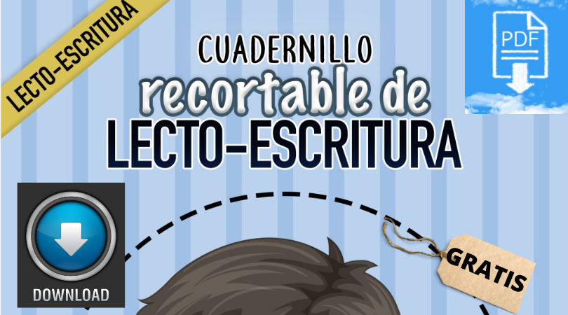 RECORTABLE DE LECTO-ESCRITURA PREESCOLAR |